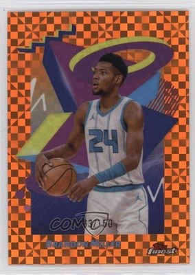 2024-25 Topps Finest Rare Orange X-Fractor 63/150 Brandon Miller #209 pe8