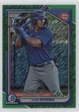 2024 Bowman Chrome Prospects Green Shimmer Refractor 46/99 Josh Rivera 1k9t