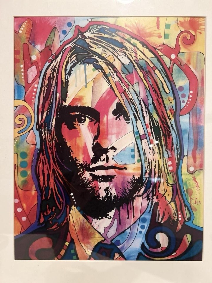 Kurt Cobain Pop Art Framed Print 21.5x17.5 Colorful Nirvana Wall Decor ...