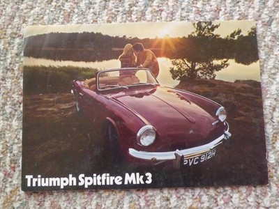 TRIUMPH SPITFIRE MK 3    SALES BROCHURE  1969