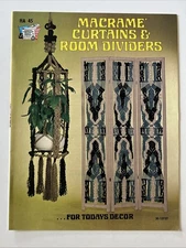 Macrame Curtains & Room Dividers Craft Book Hazel Pearson Handicrafts 1976 HA45