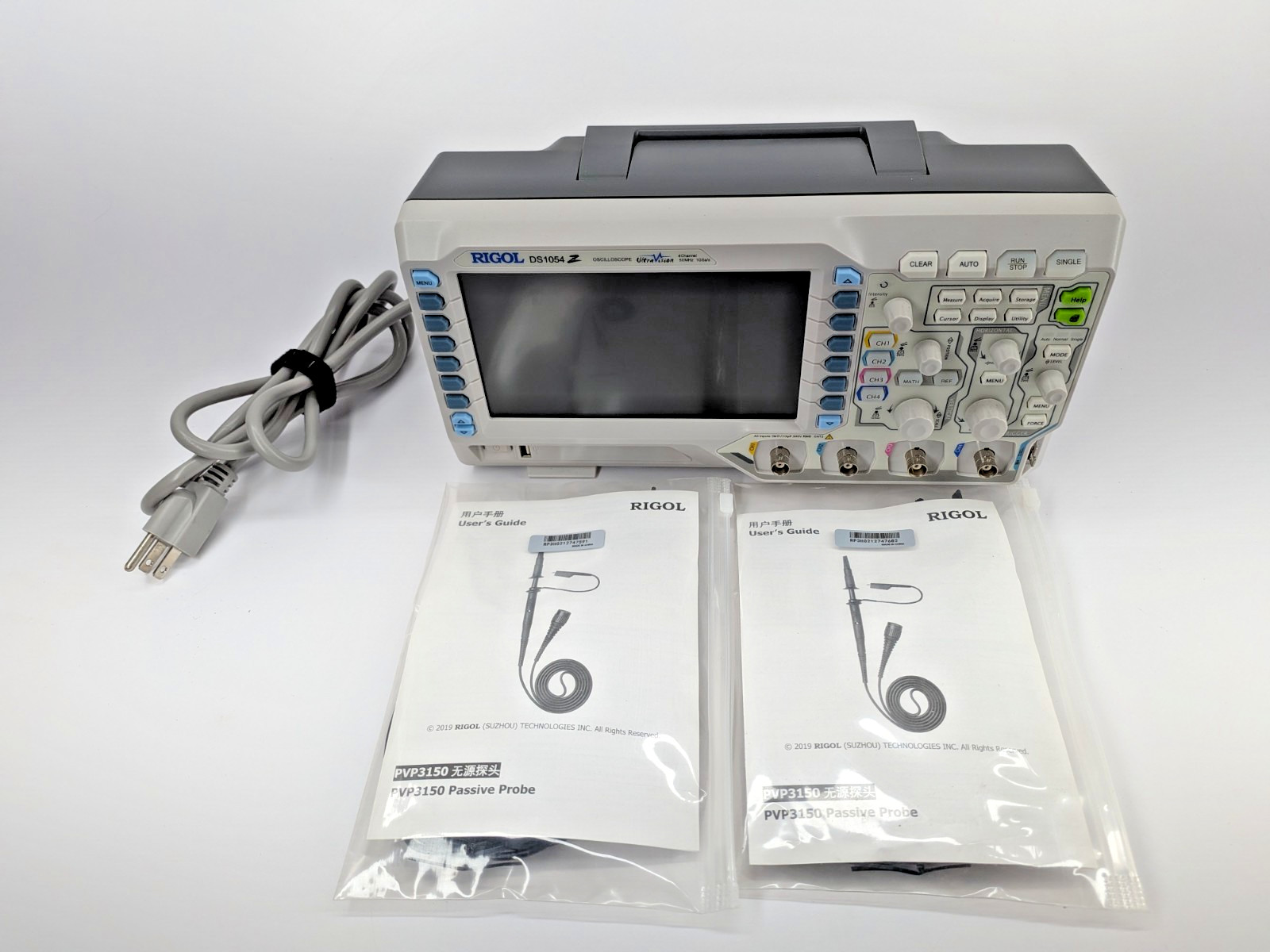 Rigol DS1054Z DS1104Z 100MHz 4CH 1GSa/s Oscilloscope 4 Probes Fully Optioned