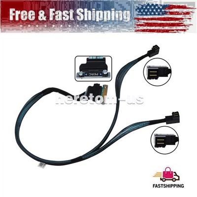 7NKWC For Dell PowerEdge R430 Dual Mini SAS HD (SFF-8643) to PERC Cable NEW!