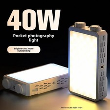 40 W Mini Portable LED Video Fill Light with Built-In Battery and PD Charging