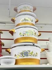 5 Pieces High-qualityty Casserole Food Warmer Hotspot Set with Spoon & Lid