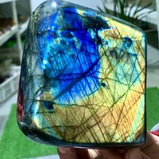 3.47LB Natural Gorgeous Labradorite QuartzCrystal Stone Specimen Healing