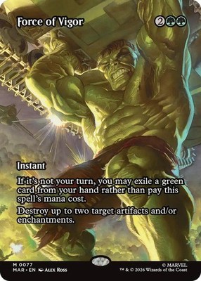 Force of Vigor (Borderless) M Marvel Universe Eternal-Legal 77 NM