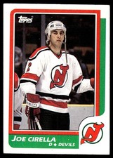 1986-87 Topps JOE CIRELLA #163 New Jersey Devils