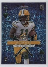 2023 5 Card Draw Stacked Deck Blue Lazers Foil 1/2 Jayden Reed Rookie RC qw7. rookie card picture