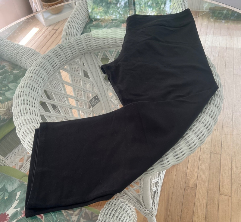 PACT Organic Cotton Straight Leg Black Active Pants Size XXXL Short Length