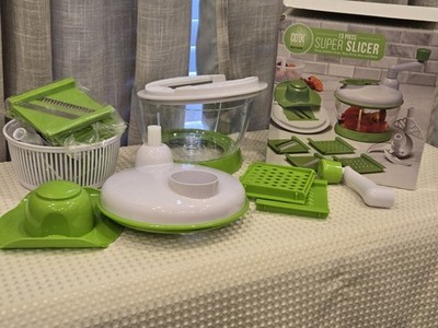 Super Slicer 13 Piece Cook Works by Art + Cook Chop Julienne Grate Slice Shred