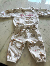 Disney Baby Bambi Embroidered 2pc Sweatshirt & Trousers Set 3-6M Pink