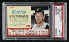 1962 Post Roy Face #177 PSA 6 0k5h