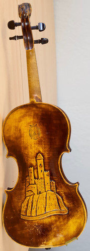 old 4/4 violin Geige viola cello Bratsche fiddle label MICHAEL PLATNER Nr. 403