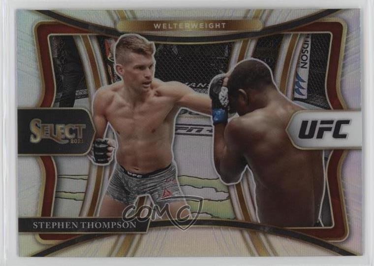 2021 Panini Select UFC Premier Level Silver Prizm Stephen Thompson #102 w5b