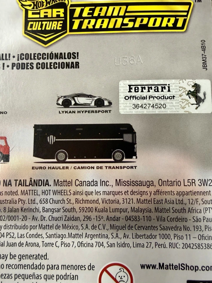 Camión Hot Wheels Ferrari Team Transport 250 GTO Fiat 642 Bartoletti Car Culture Foto 3 de 4
