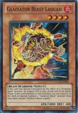Yugioh! LP Gladiator Beast Laquari - TU05-EN002 - Super Rare - Unlimited Edition