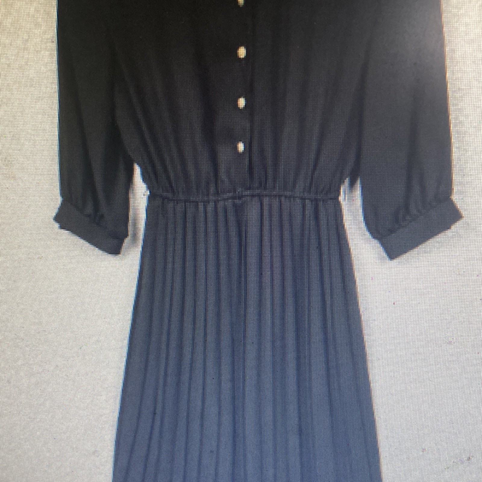 Country Classix Black Collared Button Front Midi … - image 2