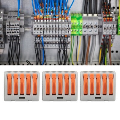 50Pcs Push Wire Wiring Connector Mini Fast Compact Connect Terminal Blocks FINF