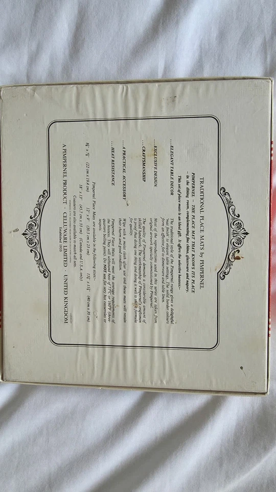 Pimpernel Vintage Placemats Set of 6 Meadow Flowers Pattern - Image 2 of 4