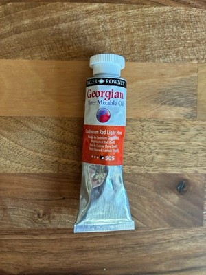 Daler Rowney Georgian wassermischbare Ölfarbe Cadmiumrot Lichtton 38ml*
