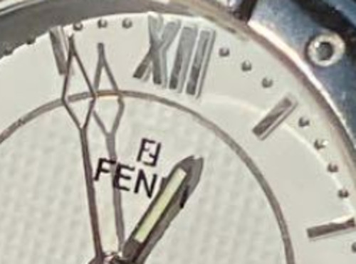 FENDI 3500L Silver Stainless Steel Analog Watch Date Display From Japan thumbnail 8