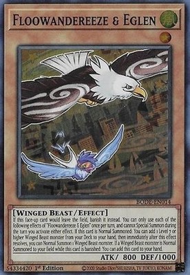 Yugioh - Floowandereeze & Eglen (Super Rare) (1st Edition) - BODE-EN014 (P)
