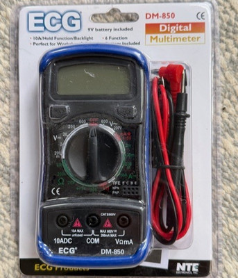 ECG Digital Multimeter DM-850 NTE Electronics Brand New