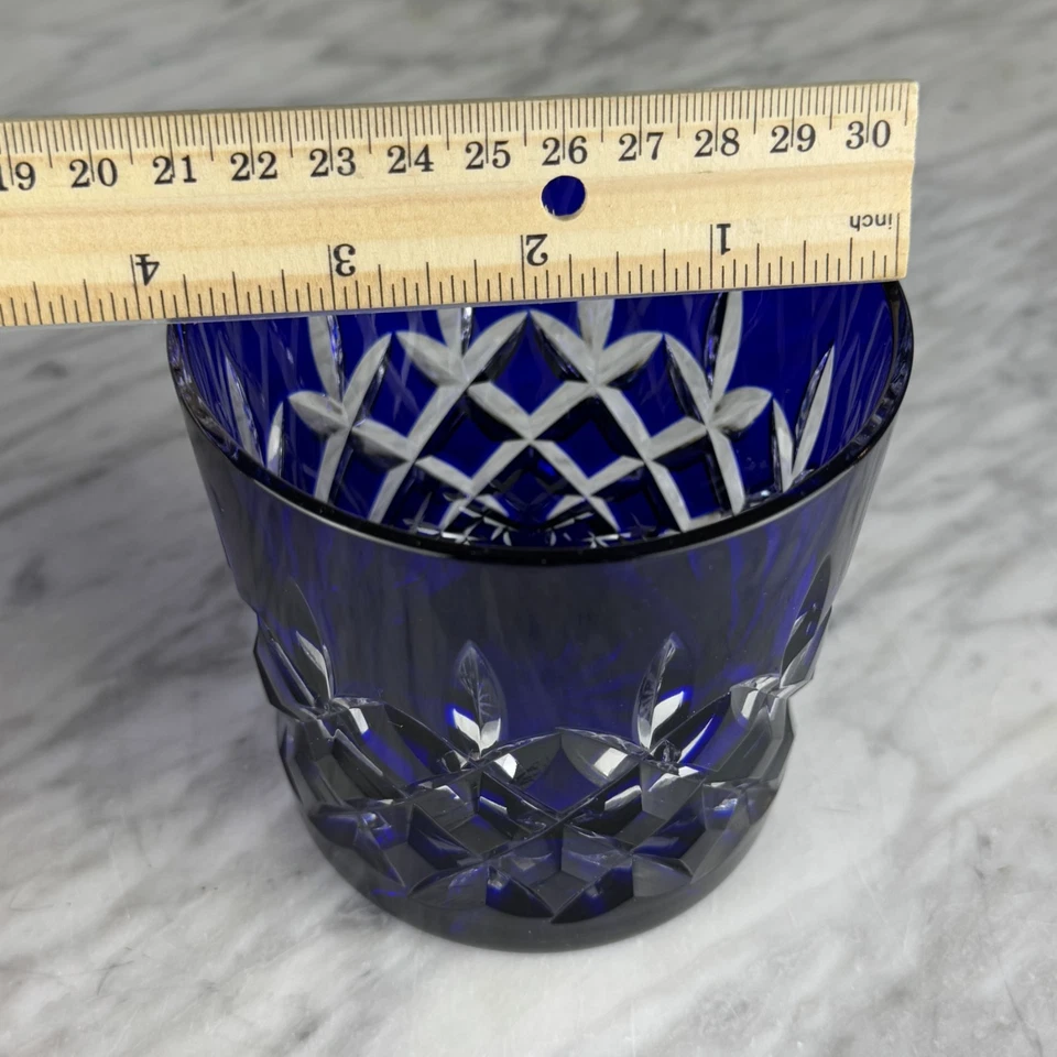 Juego De 2 Vidrio Antiguo Vintage AJKA Arabella Color Cristal Doble Antiguo 3,75" Foto 4 de 4