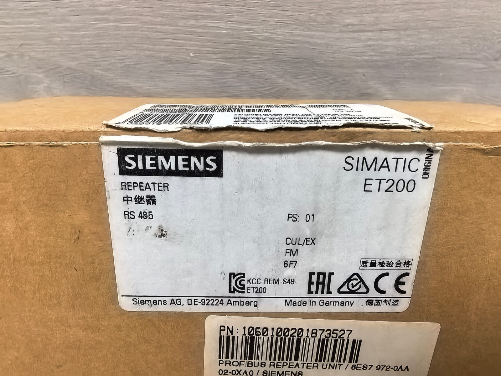 Siemens 6ES7 972-0AA02-0XA0 SIEMENS 6ES7 972-0AA02-0XA0 RS485- REPEATER 13