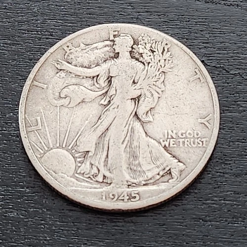 1945 50C Walking Liberty Half Dollar-D