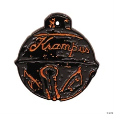 1 1/2" KrampusT Bell Ornament Full-Color Enamel Pin - Trick Or Treat Studios