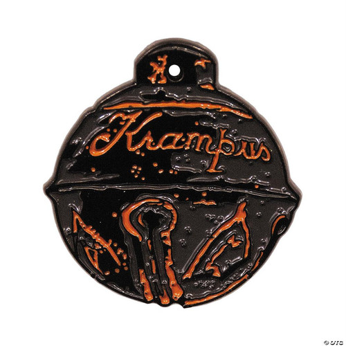 1 1/2" KrampusT Bell Ornament Full-Color Enamel Pin - Trick Or Treat Studios - Picture 1 of 1