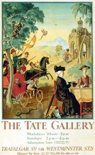 14502.Wall Decor Poster.Vintage Interior Art.The Gallery London Museum painting