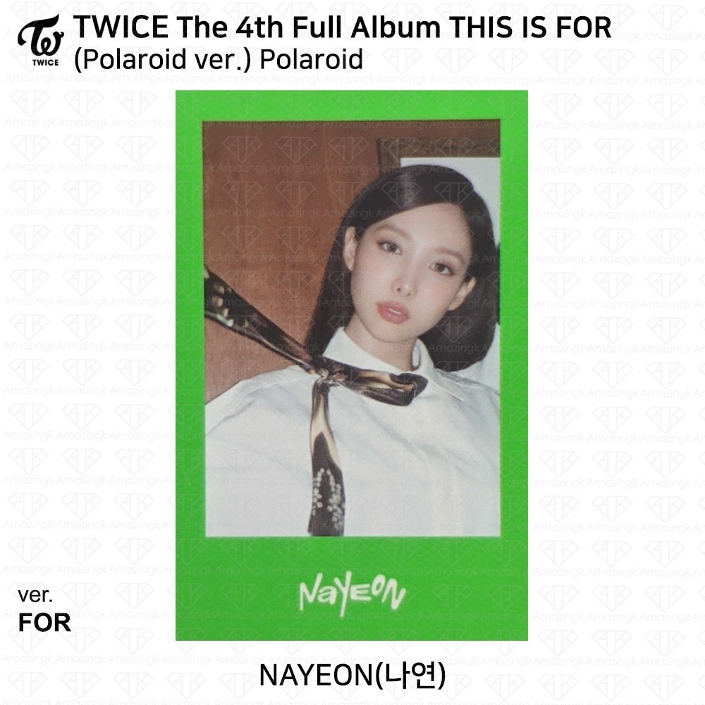 TWICE 4th Full Album THIS IS FOR Polaroid ver. Photocard Polaroid