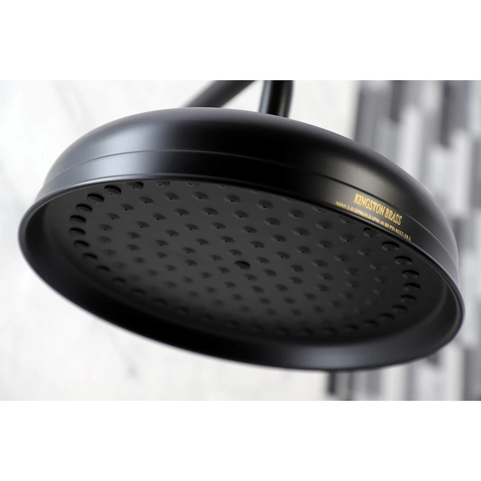 K225K10 Shower Scape 10-Inch Round Raindrop Brass Shower Head with 17-Inch Sh... - Image 2 of 4