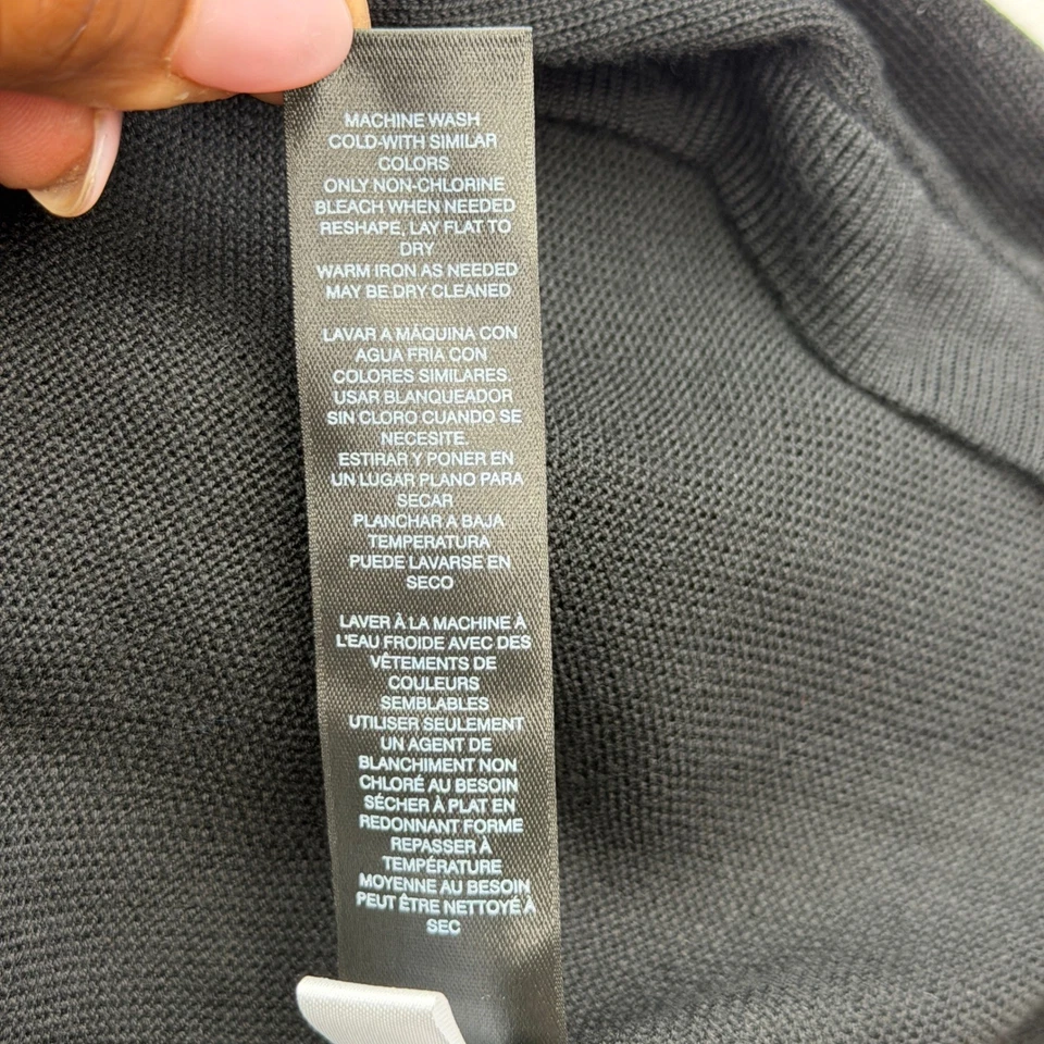 NUEVO Suéter Cárdigan Negro Casa Blanca Mercado Frente Abierto Negro XS NUEVO CON ETIQUETAS Foto 4 de 4