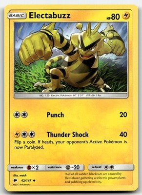 Electabuzz Burning Shadows 42/147
