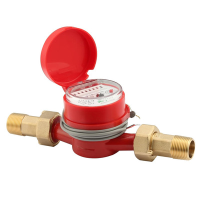 DN20 Water Meter 3/4'' NPT Gallon Water Flow Meter With Pulse Output Hot Water