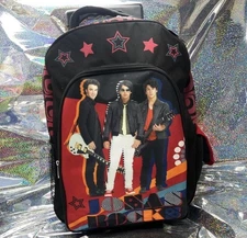 The Jonas Brothers Backpack New 2008 Rolling School Travel Bag Senior Backpack
