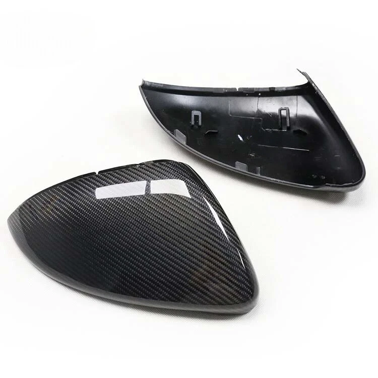 For VW Golf 7 GTI MK7 MK7.5 GTI R 2014-2019 Real Carbon Fiber Mirror Cover Cap Foto 2 de 4
