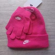 Nike Girls' Beanie and Gloves Set Futura  Fast Shipping  