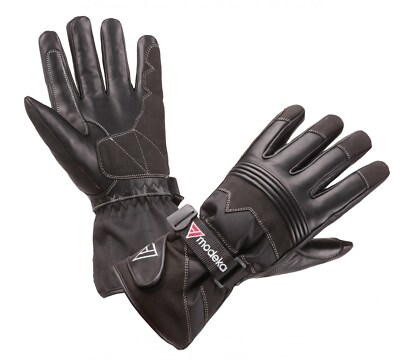 Modeka Freeze Evo Size 7 Black Motorcycle Winter Gloves Waterproof