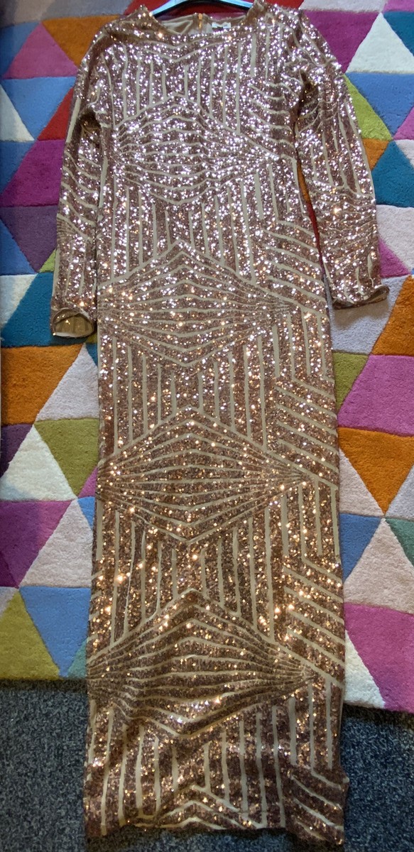 slim fit dress slacks Rent River Island Cream Embellished Long Sleeve Maxi Dress