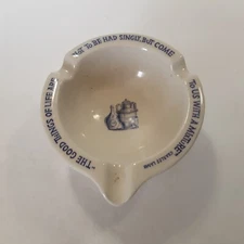 Vintage Merck Sharp Dohme Mortar Pharmacy Ashtray w/Charles Lamb Quote
