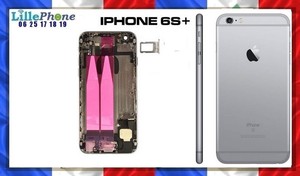 Detalles De Chasis Completo Ensamblado Funda Trasera Para Iphone 6s Plus Gris Sideral Plata