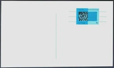 1965 US UX53 postal card, 4 cent, mint, sharp corners, excellent condition