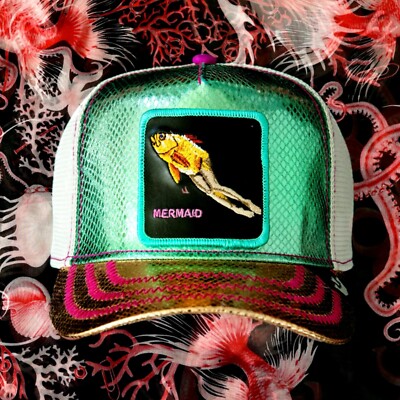 Goorin Animal Farm Trucker Baseball Snapback Hat Cap Ocean  display picture 2