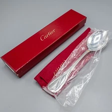 Cartier Du Prince Silverplate Salad Serving Spoon in Box - FREE USA SHIPPING