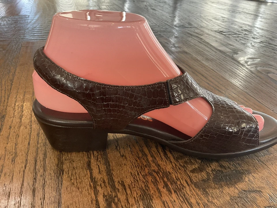 SAS Suntimer Tripad Comfort Sling Back Sandals Faux Snake Skin Women’s 8.5 N - Image 2 of 4